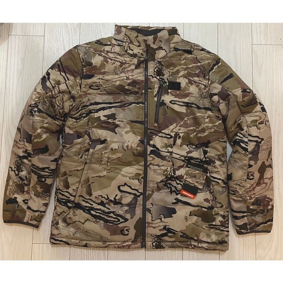 Under Armour Timber Hunting Jacket Ridge Reaper Barren Camo Extreme Season Sz M - Picture 7 of 11
